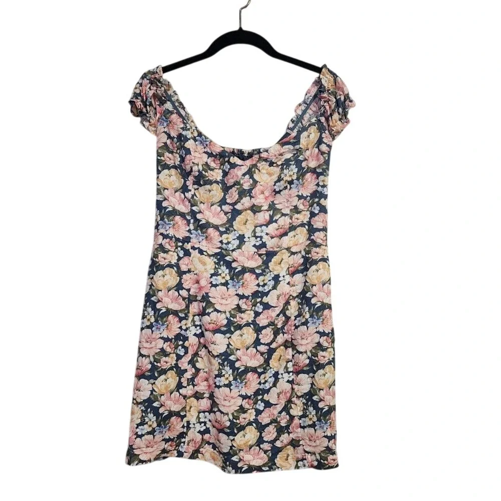 ABERCROMBIE & FITCH Cottagecore Floral Off Shoulder Corset Mini Dress NEW size M